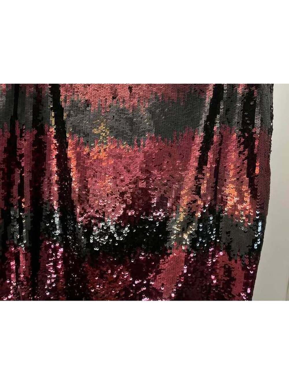 Black & Red Sequin Skirt
